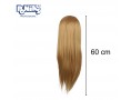 Fryzjerski Model Treningowy Do Nauki Włos Syntetyczny 60cm Blond